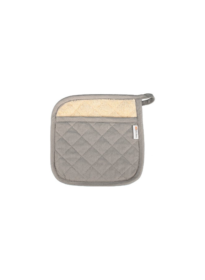 Soft Terry Lining Classic Potholder Grey 9 x 7 Inch 6003-1608